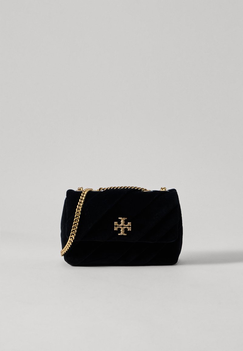 Tory Burch KIRA DRAPED SMALL CONVERTIBLE SHOULDER BAG - Skuldertasker - black