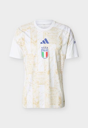 adidas Performance, ITALY 26 HOME PRE MATCH - Tekninen t-paita - white/hazy beige