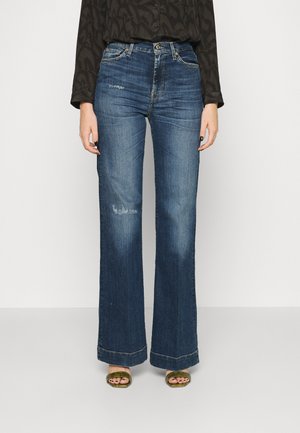 MODERN DOJO HERO - Flared Jeans - dark blue