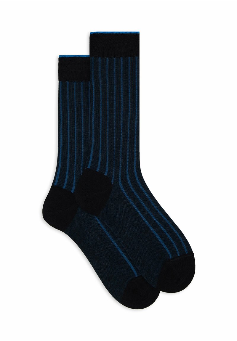 Gallo PLATED WITH WIDE STITCH - Calze - blu