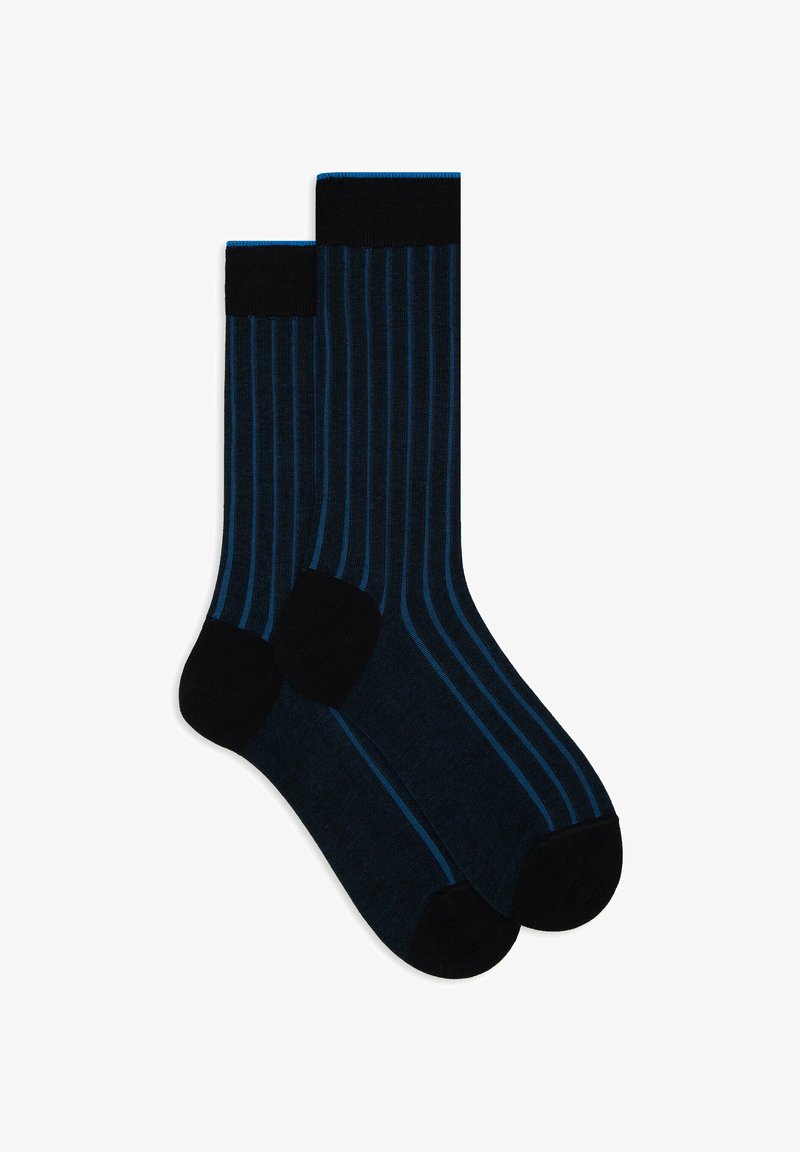 Gallo PLATED WITH WIDE STITCH - Calze - blu