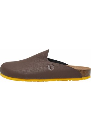 CONTRAST - Clogs - brown yellow