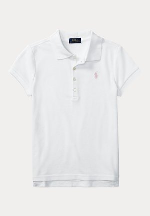 Polo Ralph Lauren, STRETCH MESH POLO SHIRT 7-14Y - Poloshirt - white