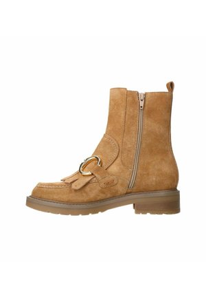 Plateaustiefelette - cognac