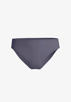 Heren zwemslips in donkergrijs met naadloze randen en een gladde stofafwerking.