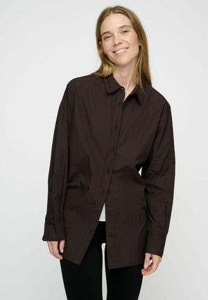 CLEAN - Camicia - dark brown