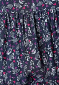 MIAMODA MIDILÄNGE ALLOVERDRUCK KNOPFLEISTE 3/4-ÄRMEL - Košilové šaty - blue