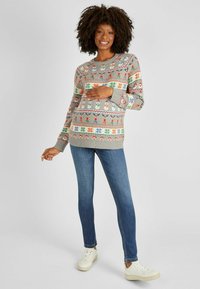 JoJo Maman Bébé CHRISTMAS FAIR ISLE MATERNITY - Pulover - grey