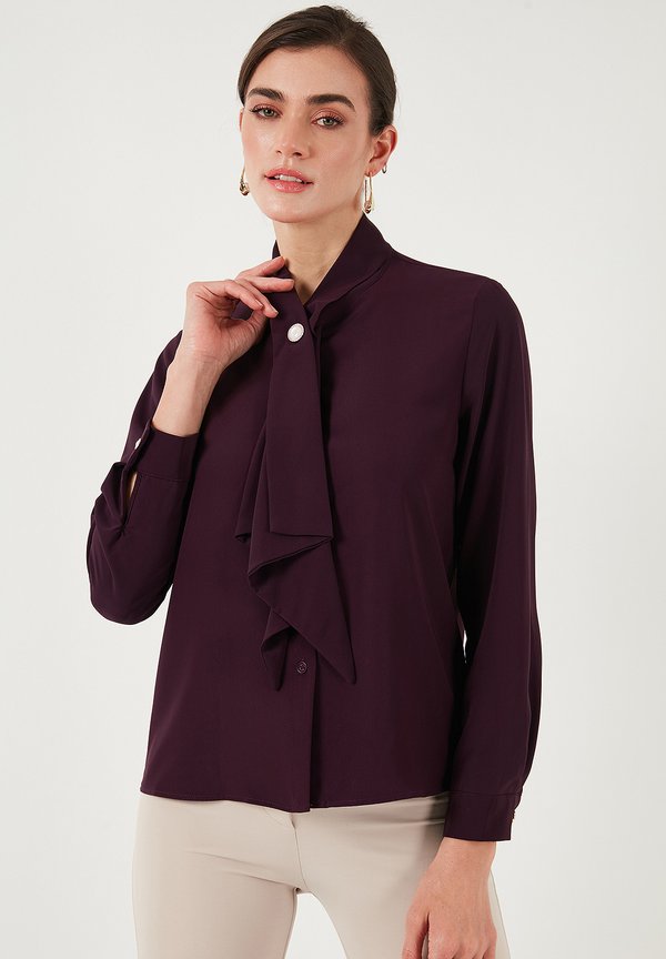 REGULAR FIT - Hemdbluse - bordeaux