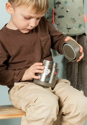 Done By Deer, INSULATED FOOD JAR TINY TRAILS SAND 300 ML - Madkasse - sand