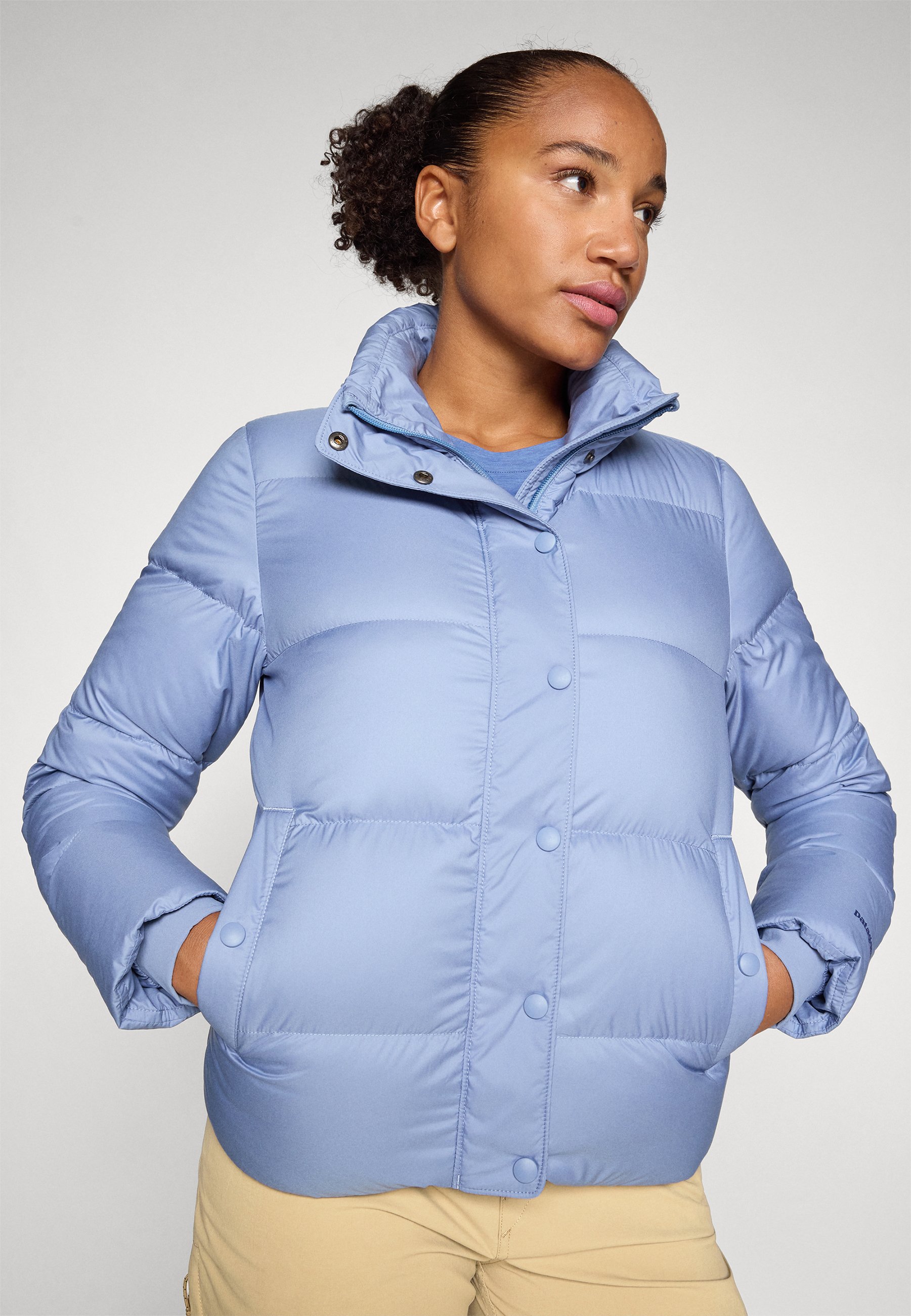 Patagonia SILENT - Down jacket - barnacle blue/light blue - Zalando
