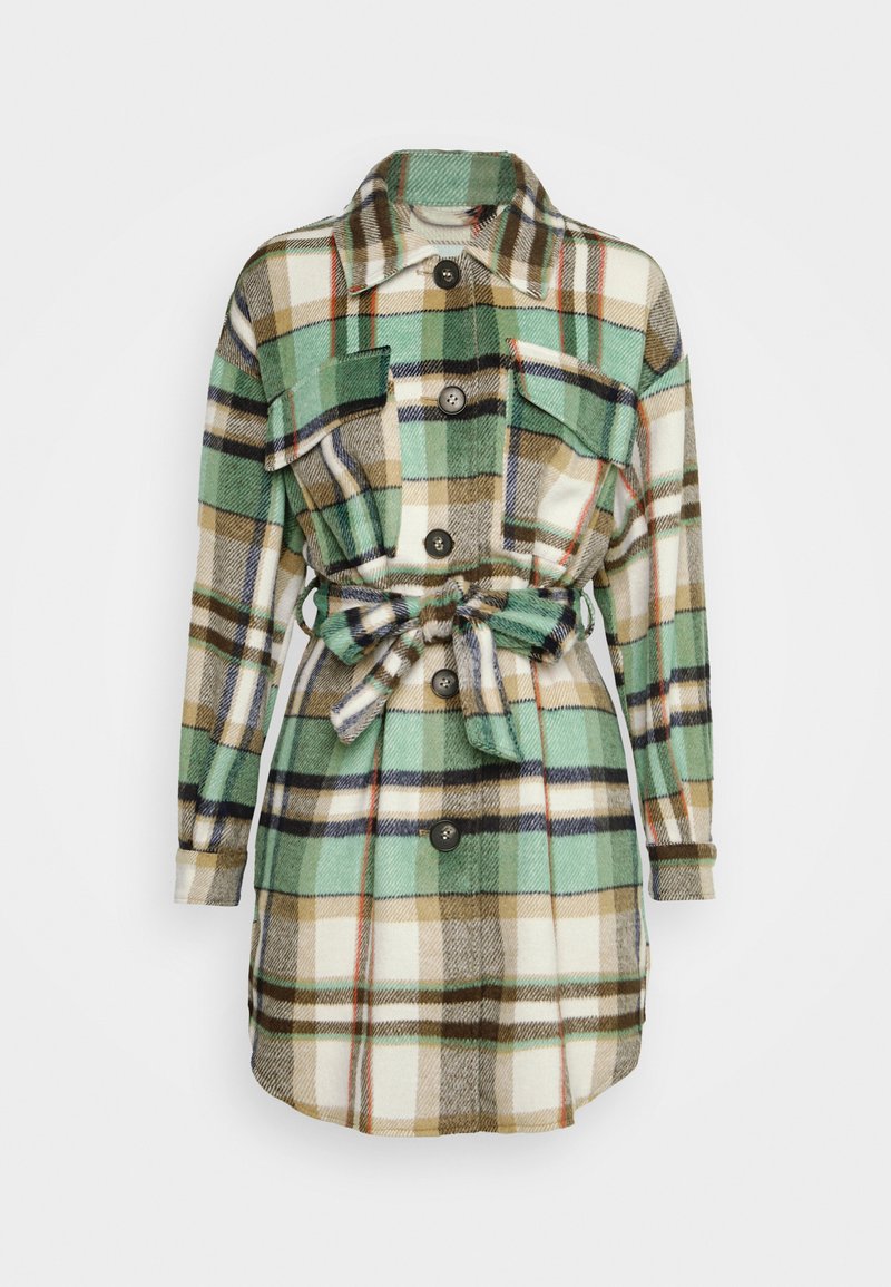 Damen Parkas | ONLY ONLJOAN LIFE BELT SHACKET Kurzmantel creme de menthe/beige - RQ36640 Damen Parkas | ONLY ONLJOAN LIFE BELT SHACKET Kurzmantel creme de menthe/beige - RQ36640