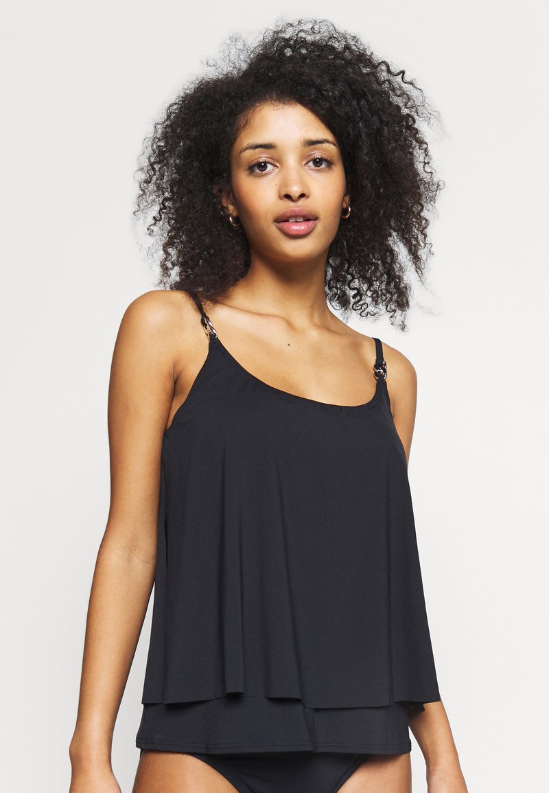MICHAEL Kors ICONIC SOLIDS DOUBLE LATER - Top bikini - black/negro - Zalando.es