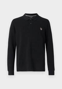 SLIM FIT ZEBRA - Långärmad tröja - black