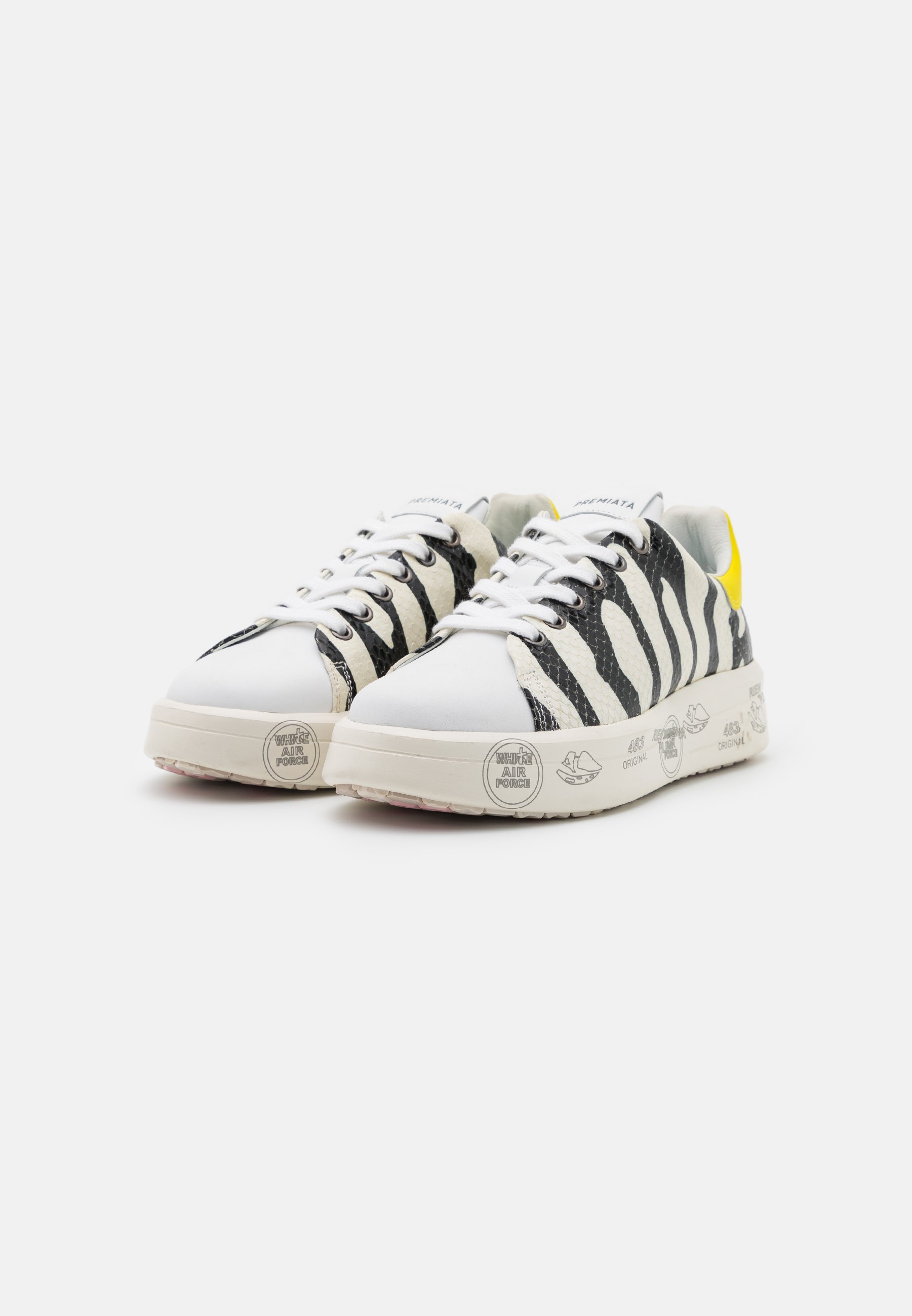 Premiata BELLE - Sneakers basse - white/black/bianco - Zalando
