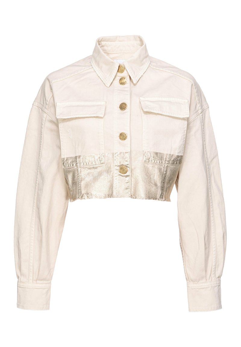 pinko Spijkerjas lichtgeel gemêleerd