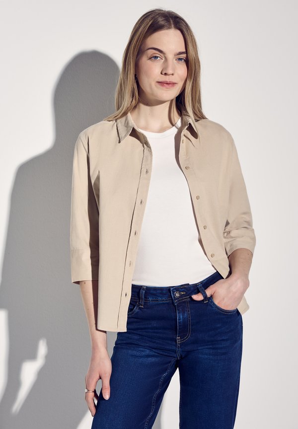Hemdbluse - beige