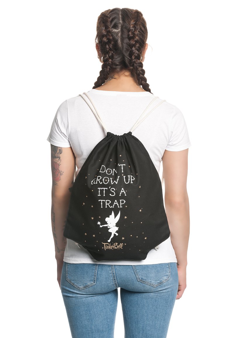 Damen Handtaschen | Nastrovje Potsdam DISNEY TINKERBELL DON'T GROW UP Sporttasche schwarz - WG25071 Damen Handtaschen | Nastrovje Potsdam DISNEY TINKERBELL DON'T GROW UP Sporttasche schwarz - WG25071