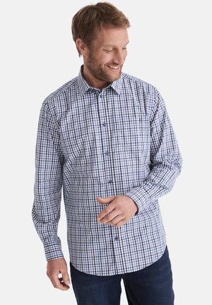 HUGH LANGARM REGULAR FIT - Shirt - blue check