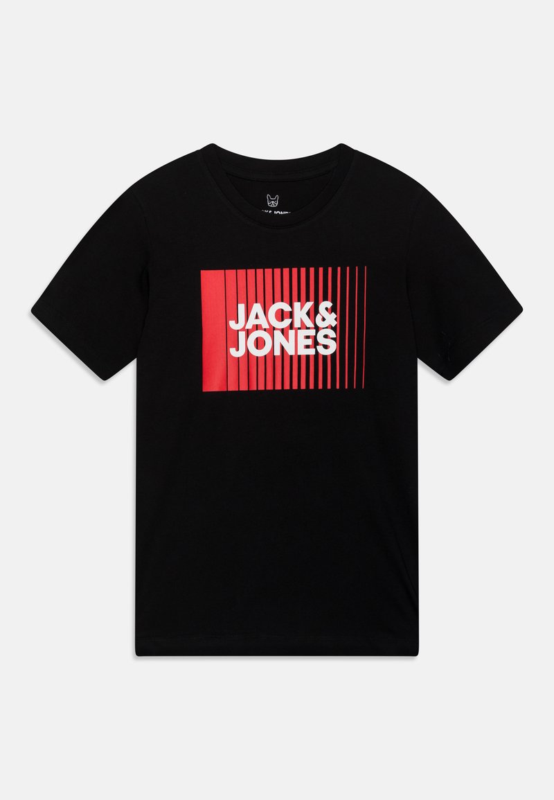Jack & Jones Junior JJECORP LOGO PLAY O NECK - Camiseta estampada - black