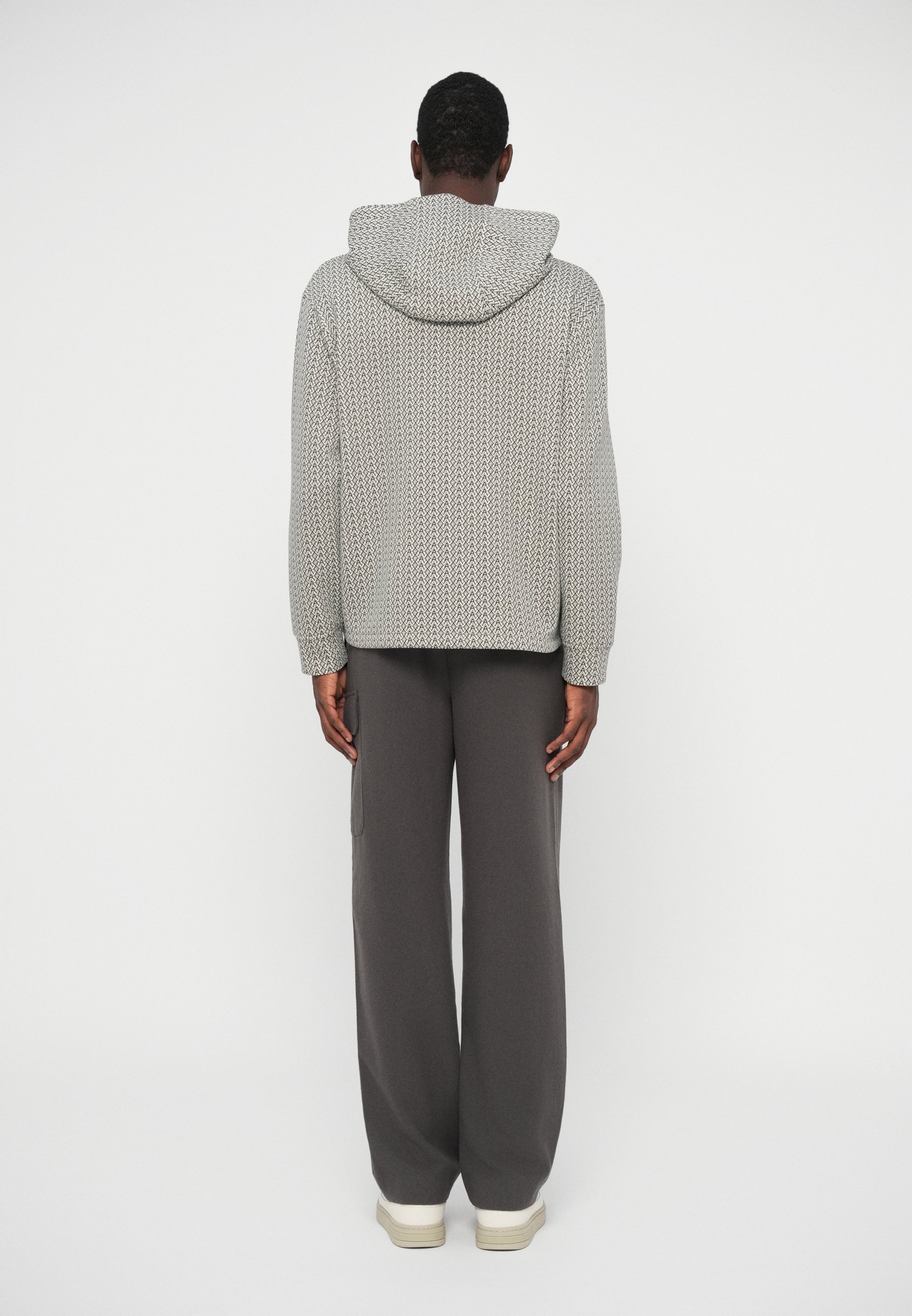 Armani Exchange Zip-up sweatshirt - cream/beige - Zalando.co.uk