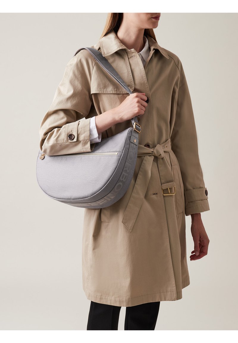 Borbonese LUNA MIDDLE CON ZIP - Cross body bag - cloud