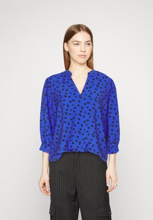 JDY JDYADALINE V NECK - Blúzka - dazzling blue/black