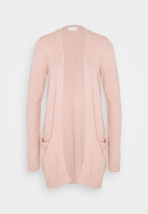 VIRIL OPEN L S - Cardigan - misty rose melange