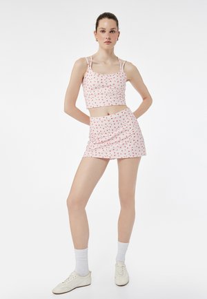 SKORT - A-snit nederdel - pink