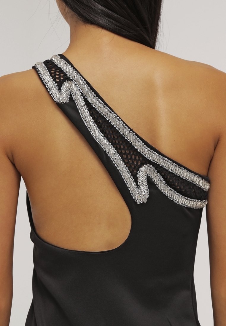 Miss Selfridge Jersey dress - black - (Pre-owned) - Zalando Miss Selfridge Jersey dress - black - (Pre-owned) - Zalando