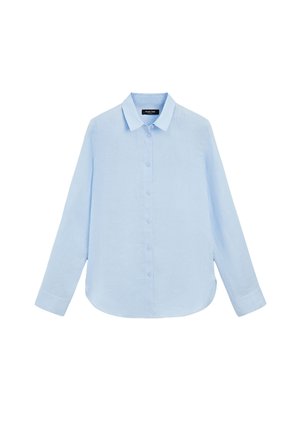 Massimo Dutti, FLOWING LINEN SHIRT - Hemdbluse - blue