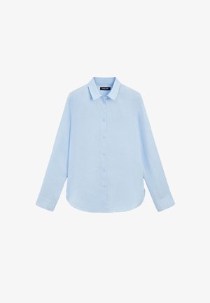 Massimo Dutti, FLOWING LINEN SHIRT - Overhemdblouse - blue