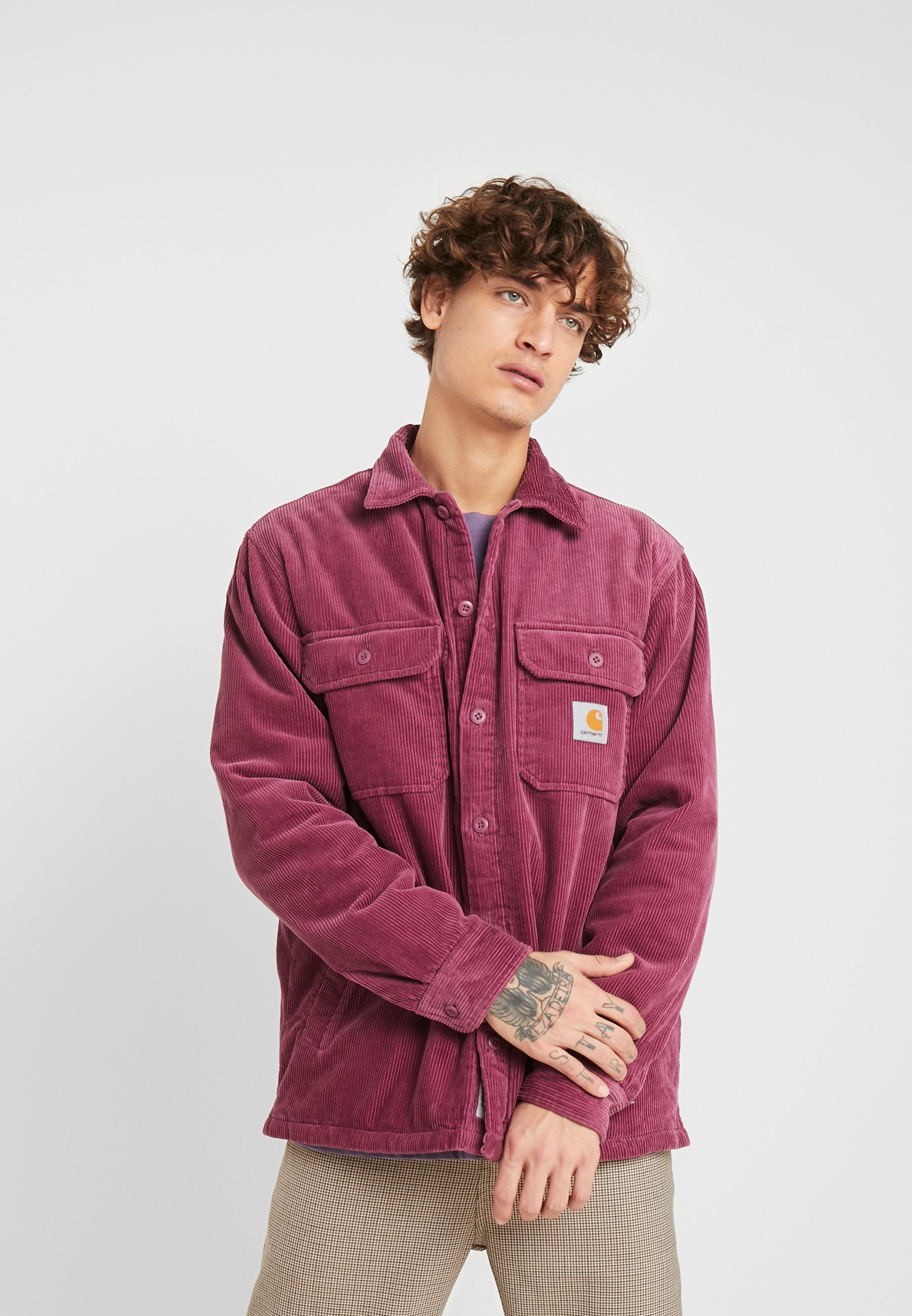 Carhartt WIP WHITSOME SHIRT Lett jakke dusty fuchsia Netthandel Carhartt WIP Whitsome Shirt Cord Jakke hos Blue