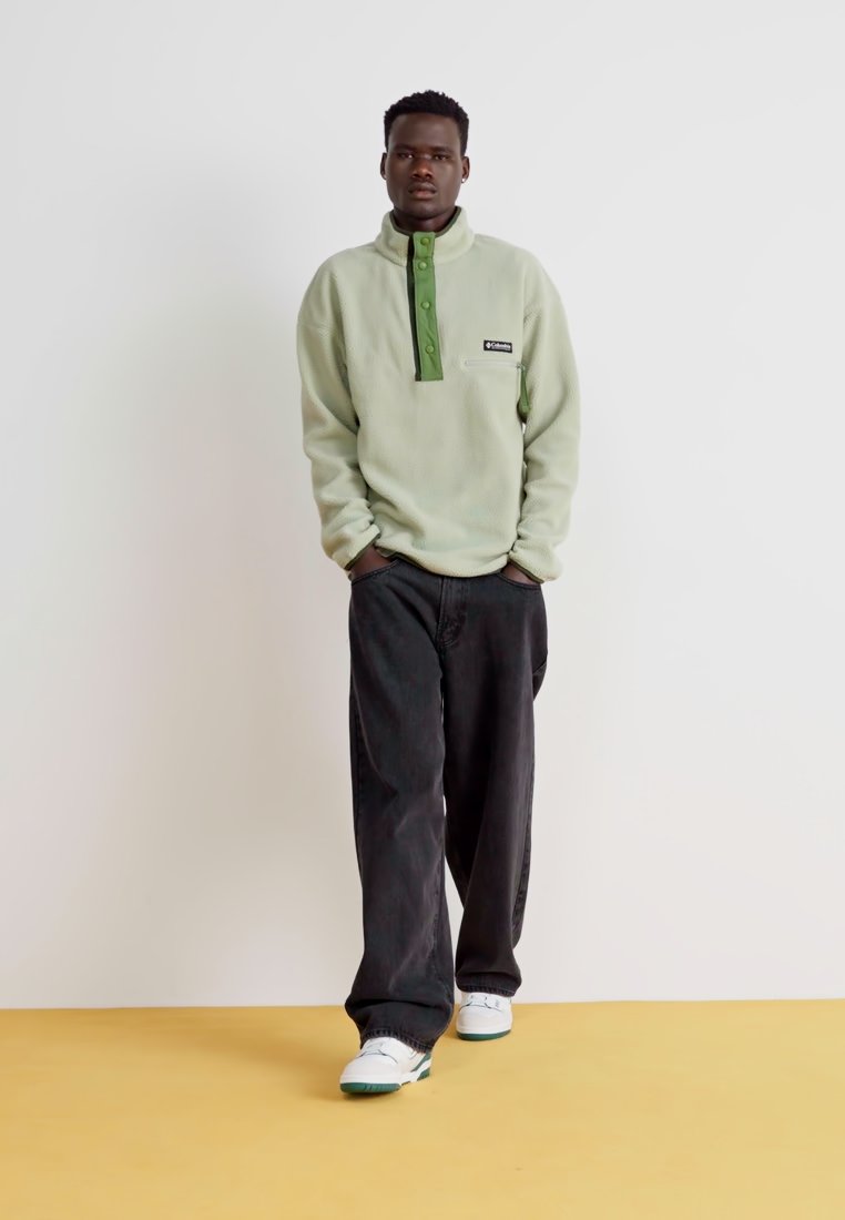 HELVETIA II HALF SNAP - Fleece jumper - safari - Product Details