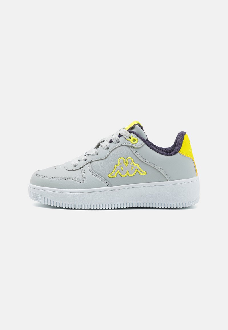 Kappa UNISEX - Tenisice - light grey/green lime