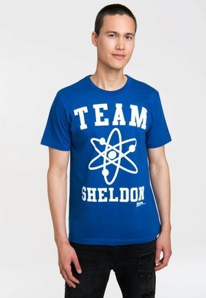 T-SHIRT TEAM SHELDON - Print T-shirt - blau