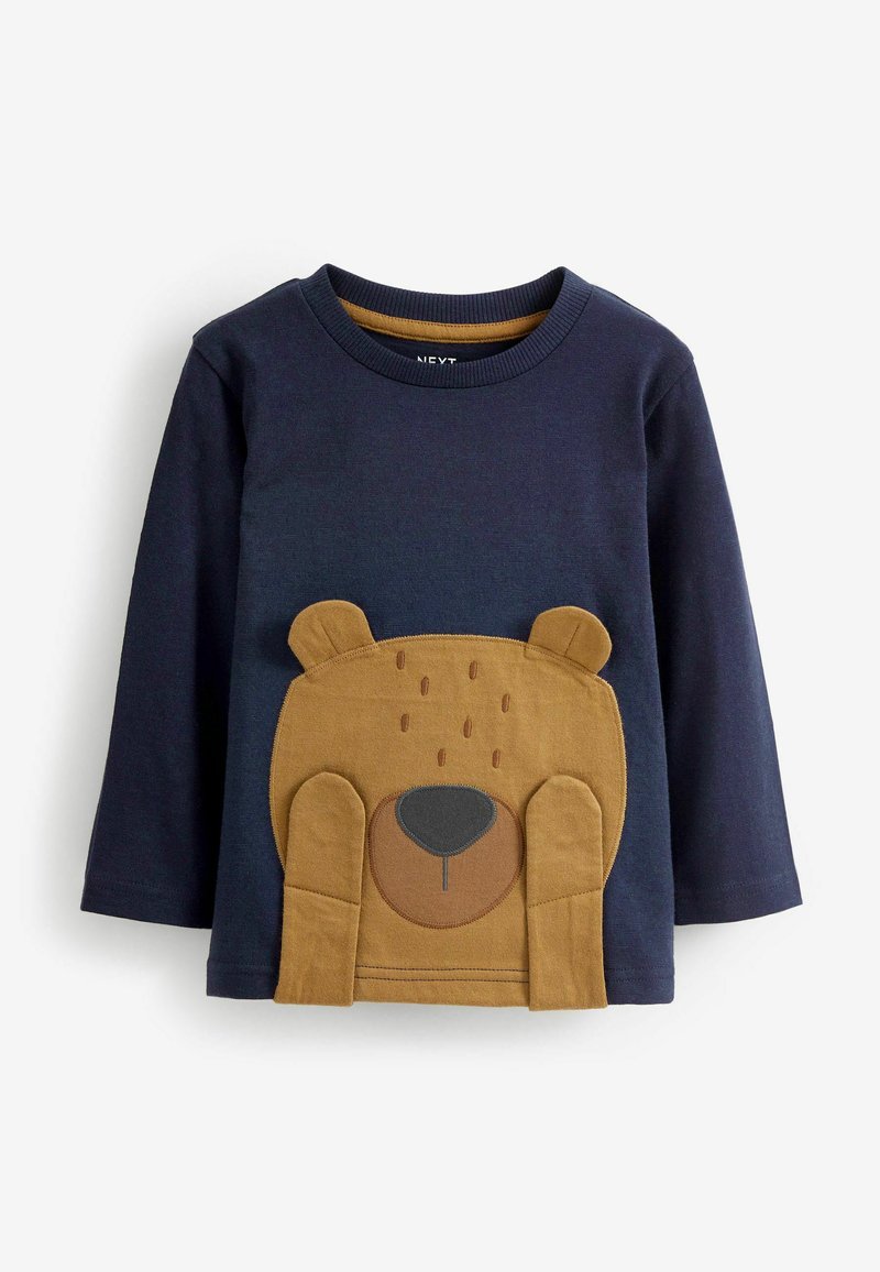 Next 3 PACK APPLIQUÉ TRANSPORT - Langarmshirt - blue brown 