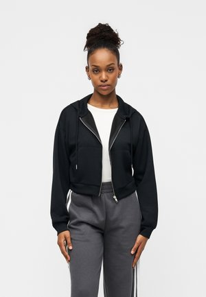 Sweater met rits - black