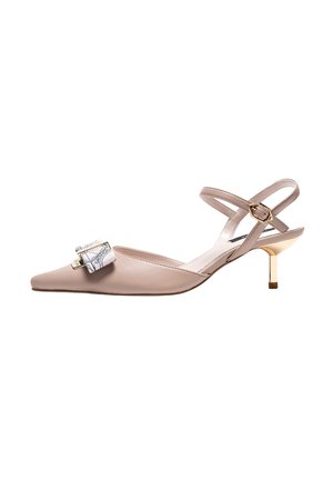 Slingback ballerina´s - nude