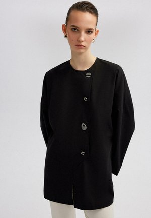 BUTTON DETAIL - Camicetta - black