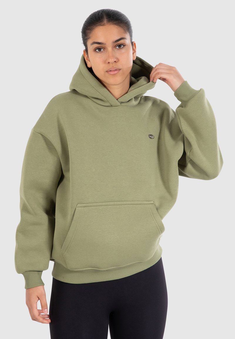 Smilodox ODELIA BASIC HOODIE - Sweat à capuche - grün