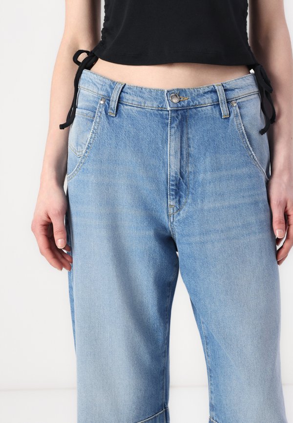 ELSA - Straight leg jeans - turquiose aqua3