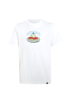 adidas Sportswear, ADIDAS SPORTSWEAR PASTA GRAPHIC T-SHIRT JUNIOR UNISEX - T-shirt imprimé - white