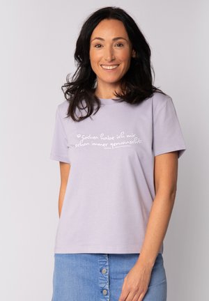 SOCKEN HABE ICH MIR SCHON IMMER GEWÜNSCHT - T-shirt print - lavender