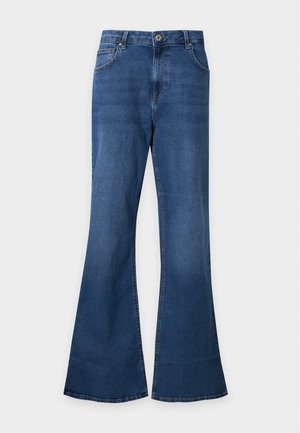 ONLY Carmakoma, CARPHOEBE - Flared jeans - medium blue denim