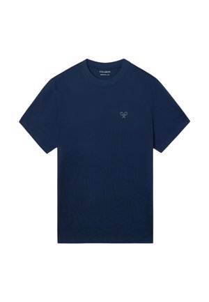 Silbon, CAMISETA RAQUETAS LETTERING AZUL MARINO - Camiseta estampada - azul marino