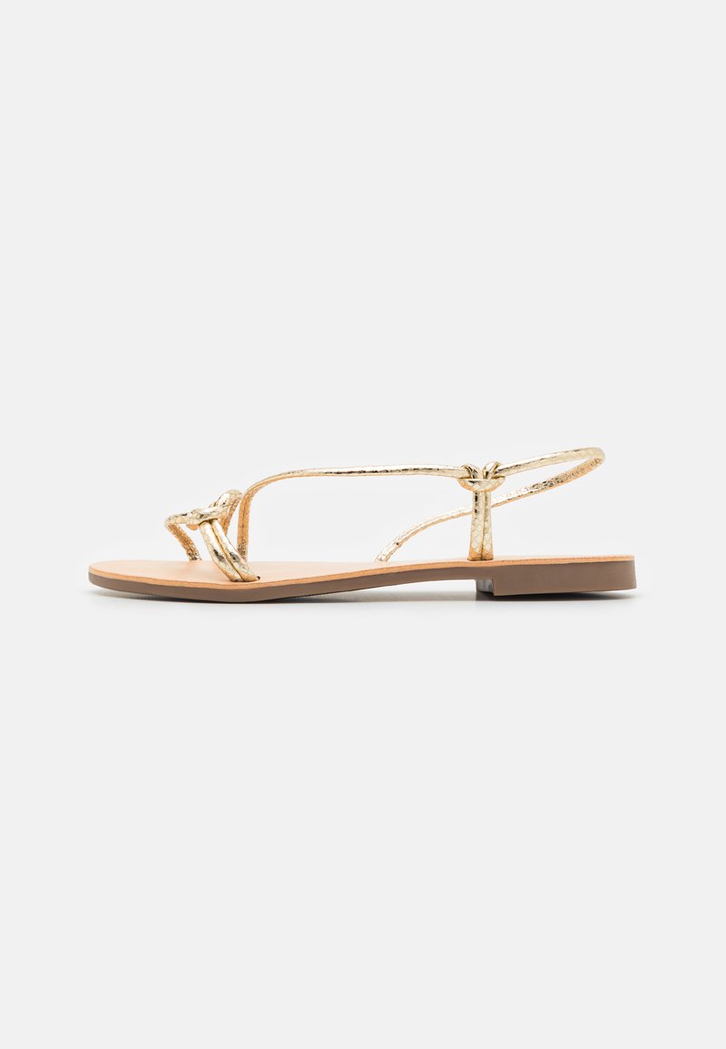 ONLY SHOES ONLMELLY KNOTTED  - Sandals - gold