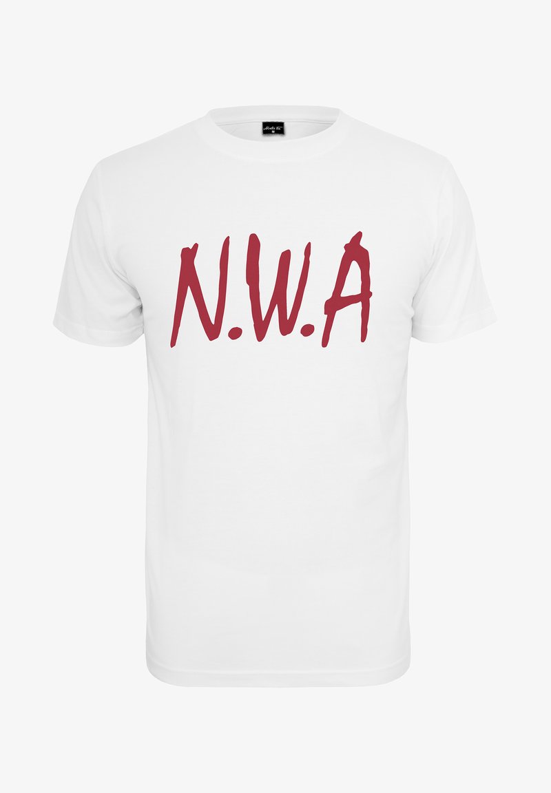 Mister Tee N.W.A - Marškinėliai su spaudiniu - white/red