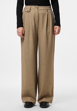 Široke hlačnice - greige