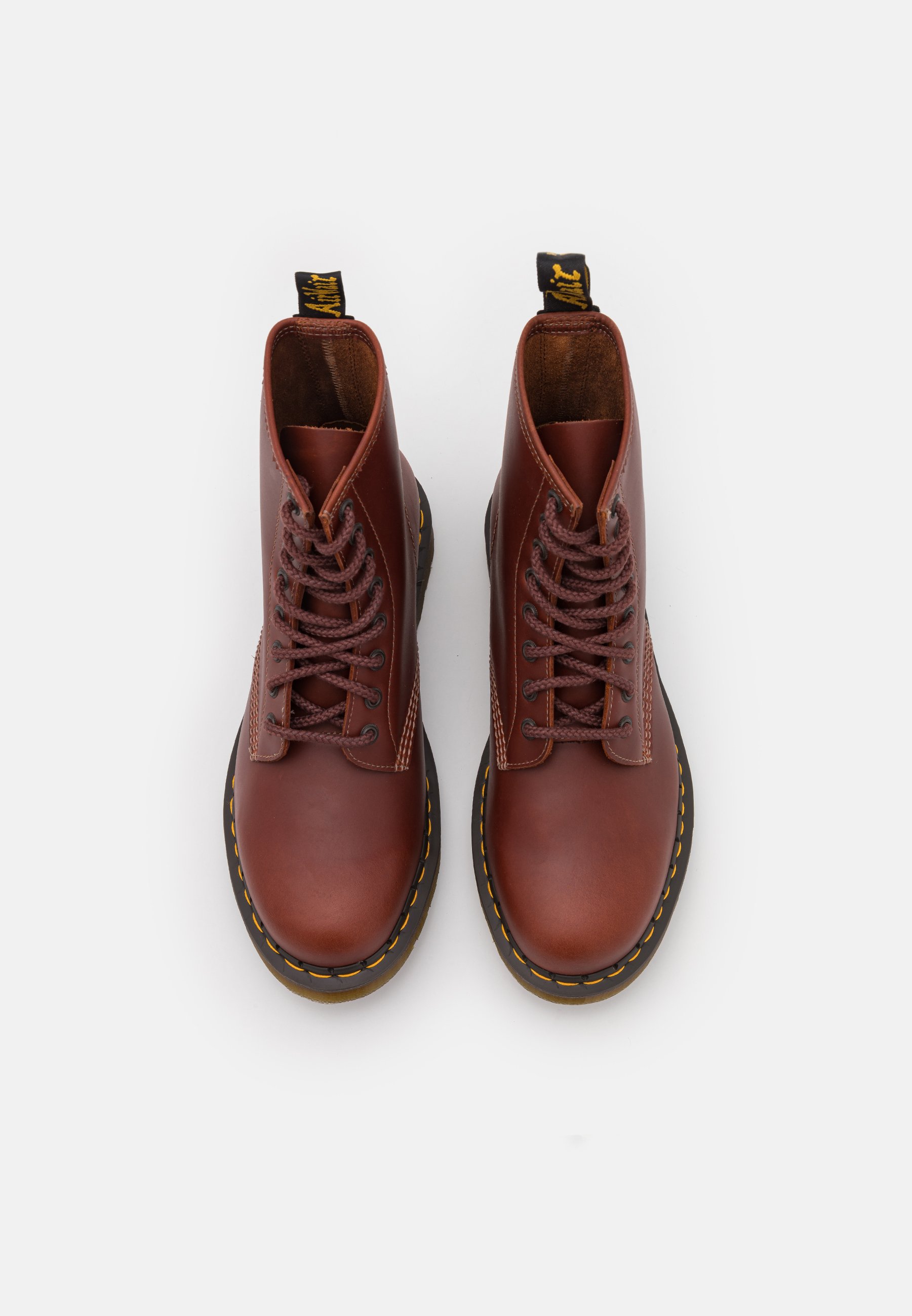 1460 leather ankle boots brown